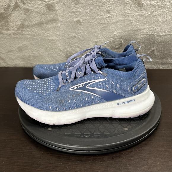 Brooks Glycerin StealthFit 20 Womens Size 7B Pastel Lilac Running Lace Up Shoes - Picture 3 of 10